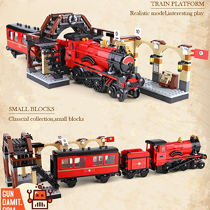 اسباب بازی لگو هری پاتر و ایستگاه جادویی قطار هاگوارتز 898 قطعه 4th Party 19035 Hogwarts Express_اسباب بازی لگو